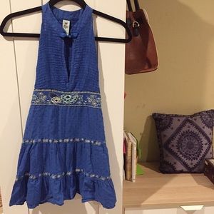 Free People Tank Halter blue
